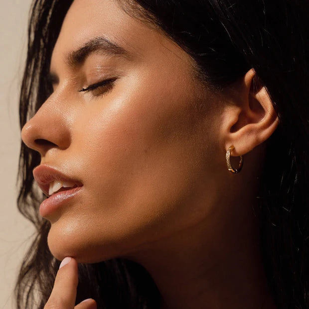 Arielle Hoop Earrings Plated
